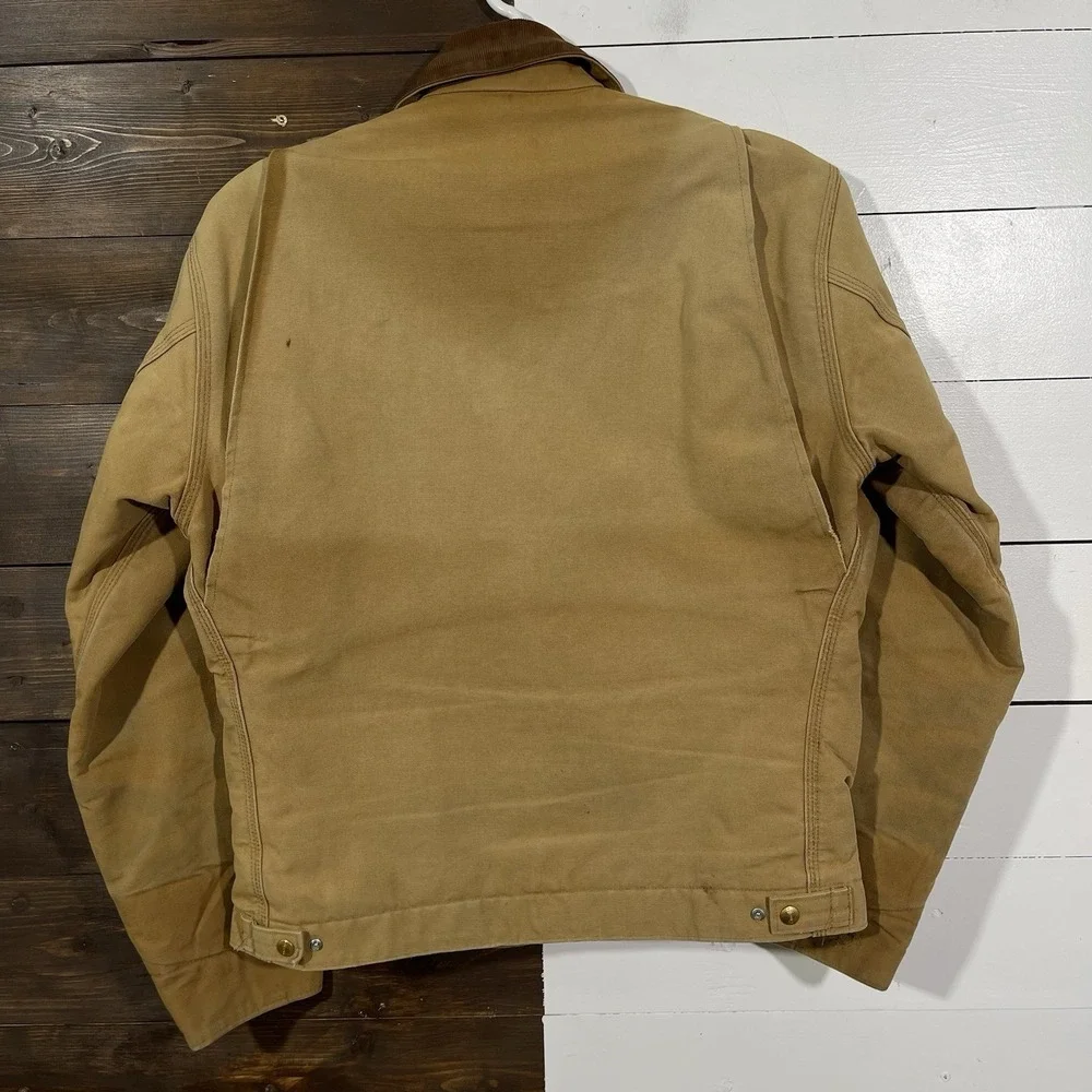 Vtg Carhartt 6BLJ Detroit Workwear Jacket Brown Size 44 Duck Canvas USA
